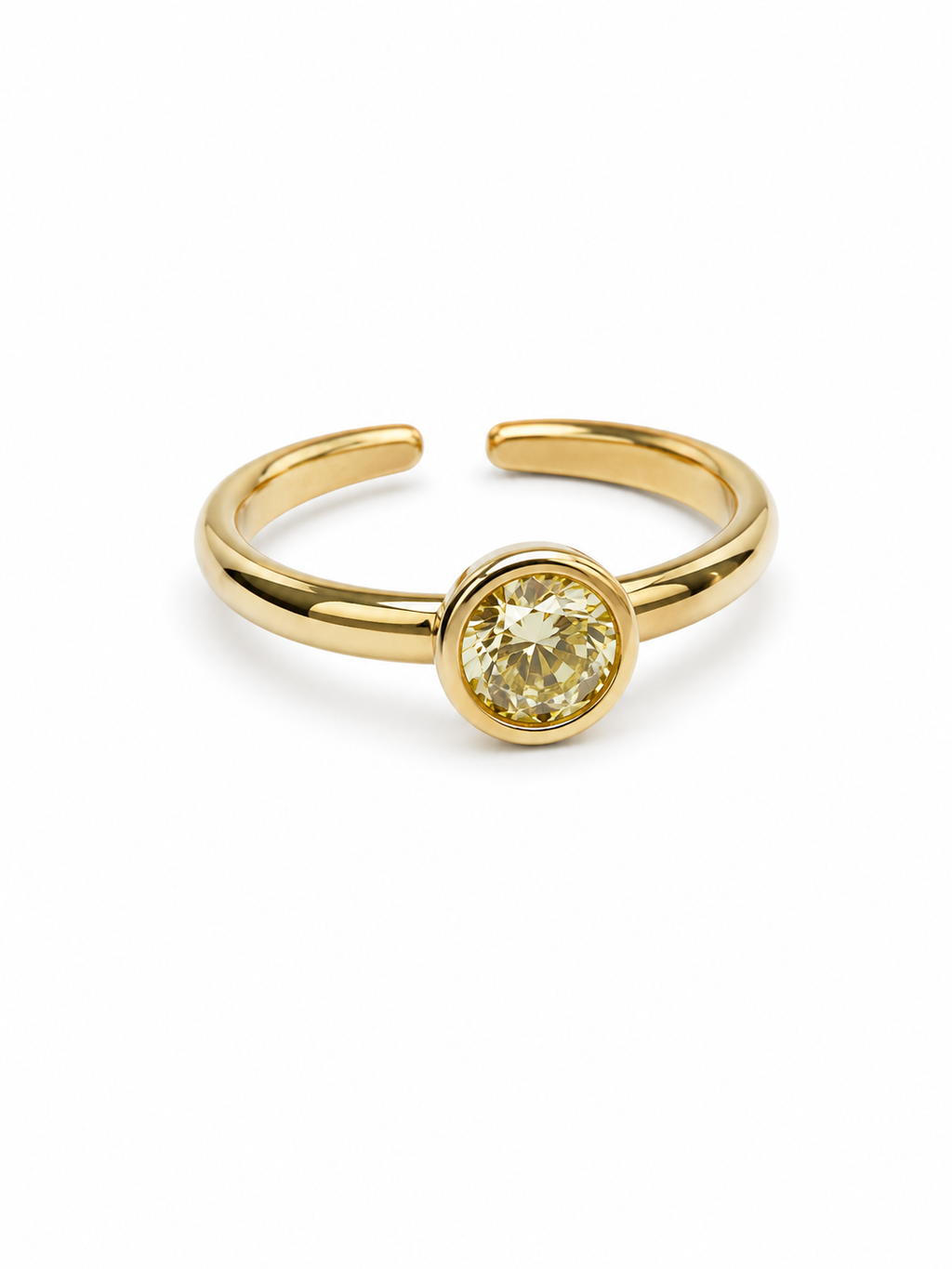 Anillo Éclat con Piedra Redonda