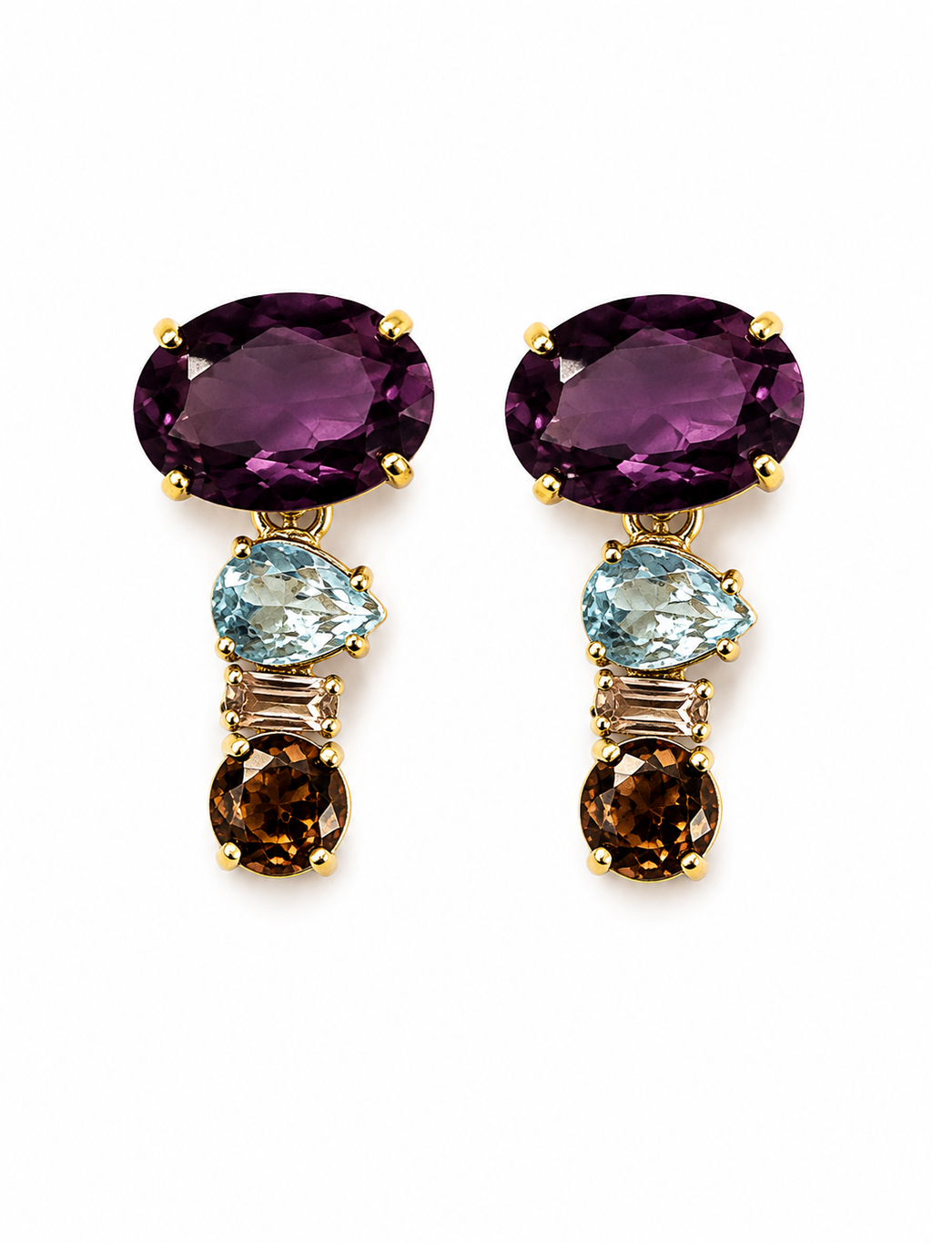 Aros multiforma con piedras — elegancia y personalidad en cada detalle