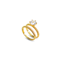 Anillo Solitario Éclat Dorado