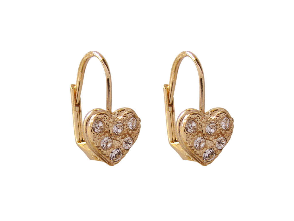 Aros Corazón Brillante