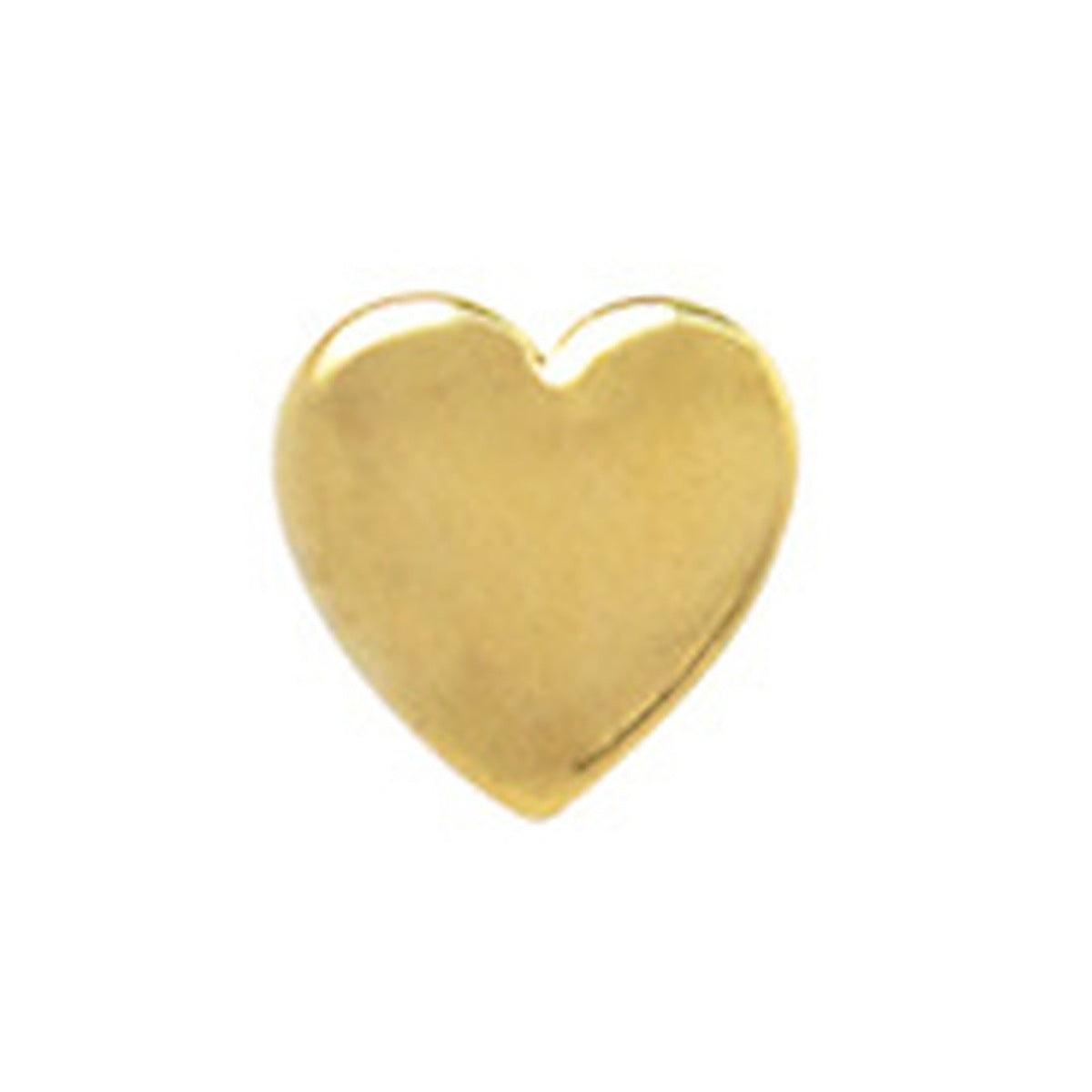 BB3051OU corazón dorado liso - detalle ampliado del producto real