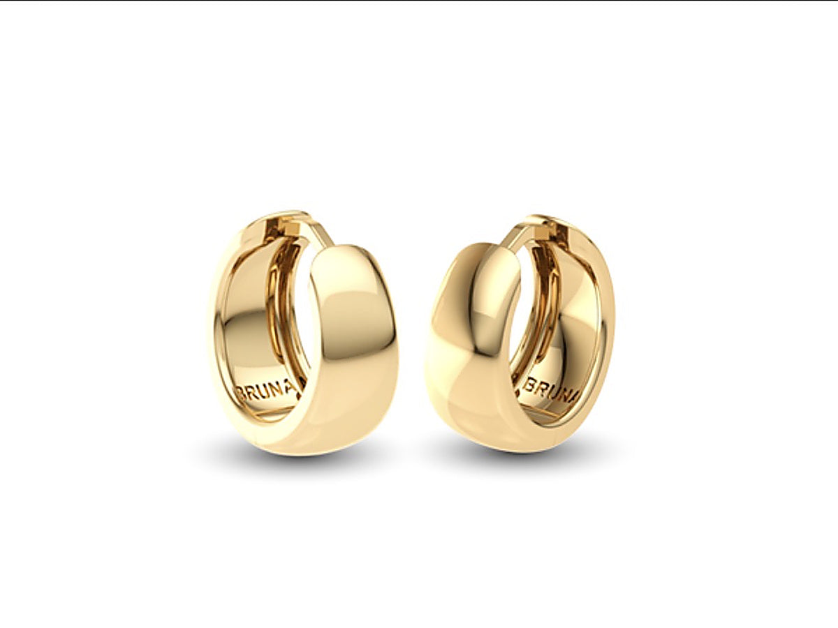 BB3218OU — fotografía real de argollas anchas doradas Bruna mejorada en nitidez