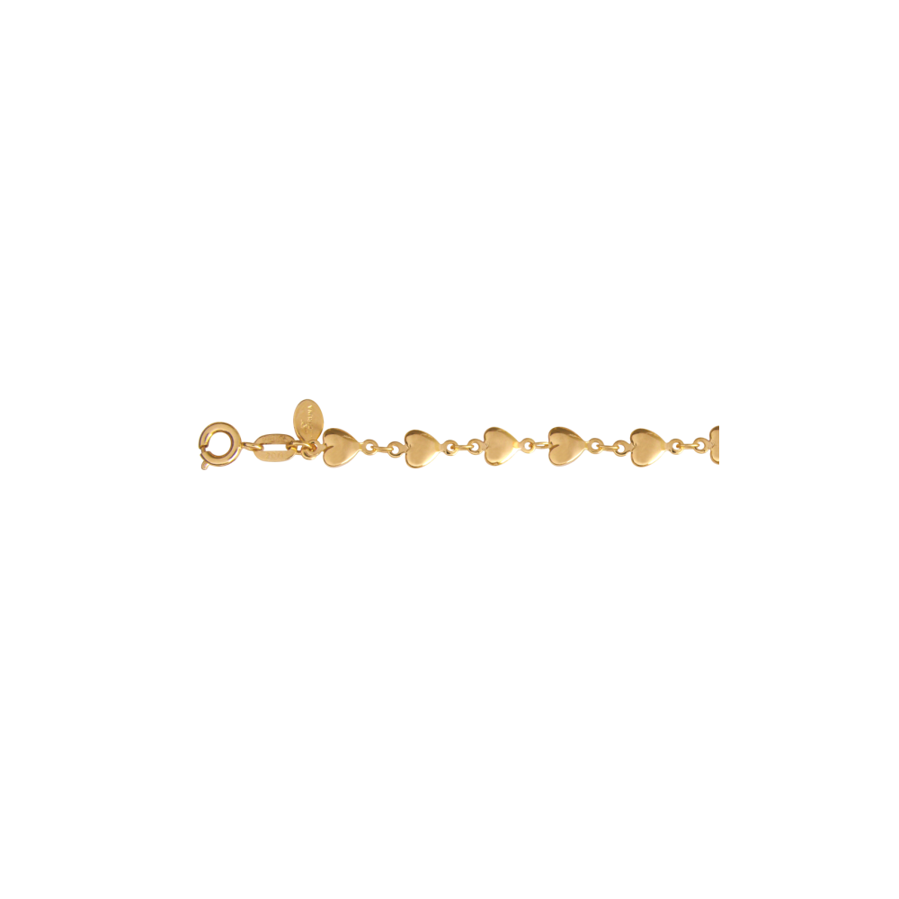 Collar Corazones Dorados