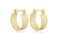 Aros argolla triple dorada Bruna BB3161OU, imagen original con nitidez mejorada