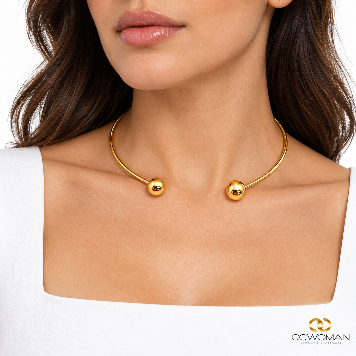 Collar Bruna GB0398OU — Por encargo usado por modelo, vista cercana